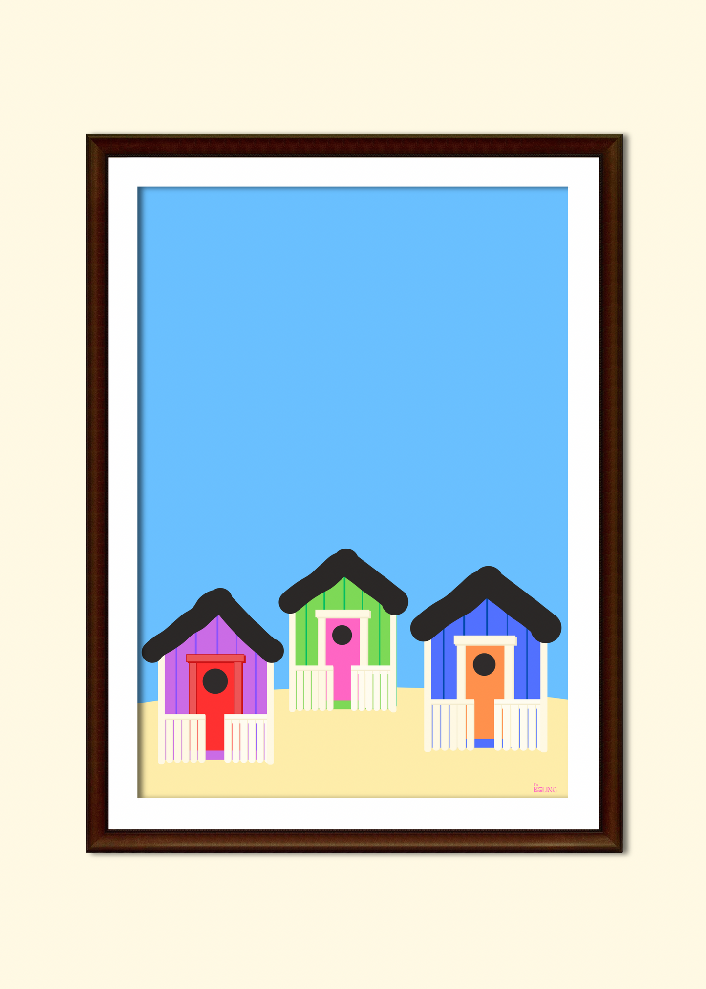 Badhytter Skanör - Poster